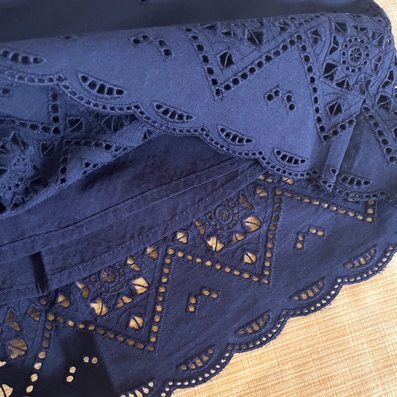 NWT - Navy Blue Organic Cotton Eyelet Top & Shorts Set - Size T3 (US8) - Picture 16 of 16